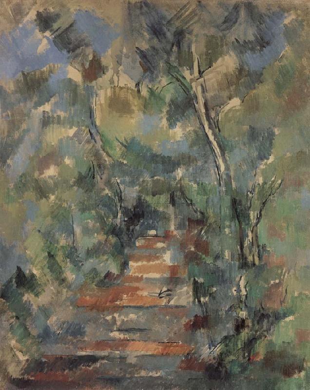 Paul Cezanne Forest scene